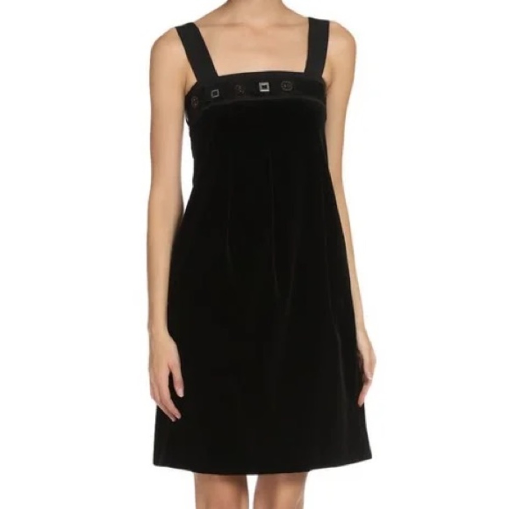 ‘S MAXMARA Black Velvet Dress